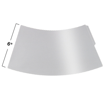 Cone Collar – 6”, White, HIP Reflective