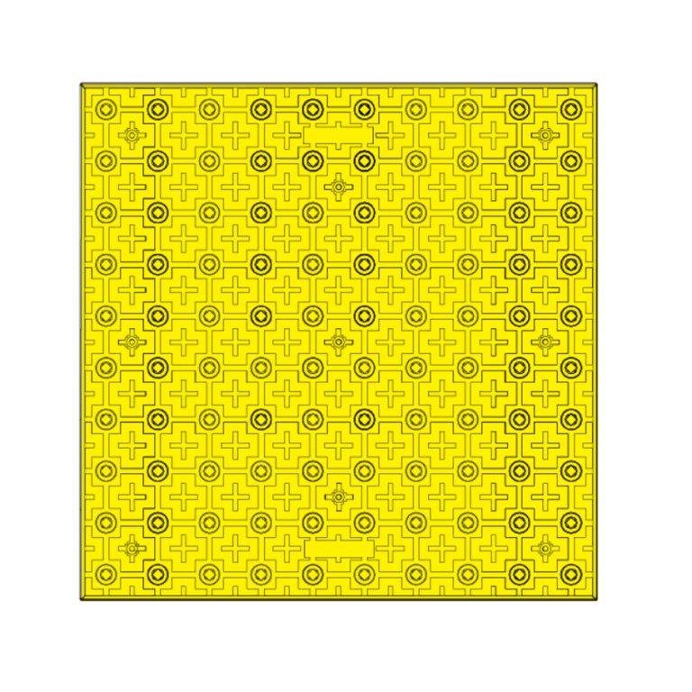 Parking Curb Rubber, 6’, Striped Universal Group